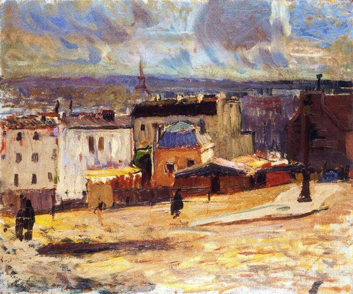 Paris view from Monmartre - 1902