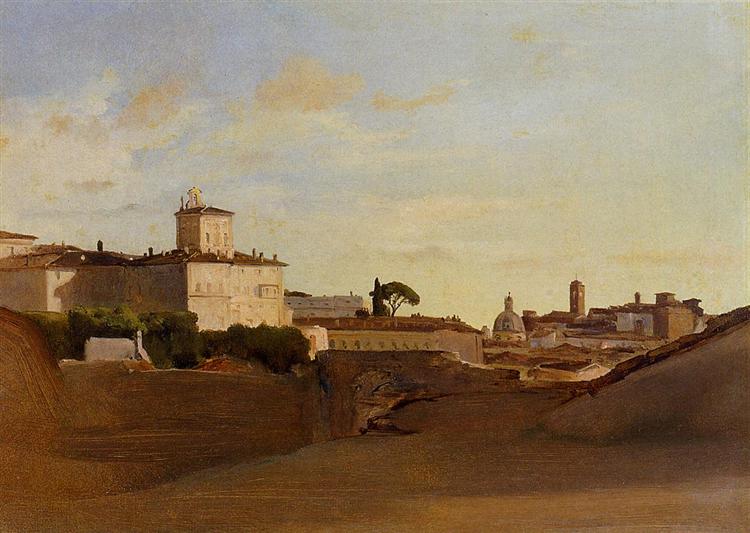 Pincius view - Italy - 1843