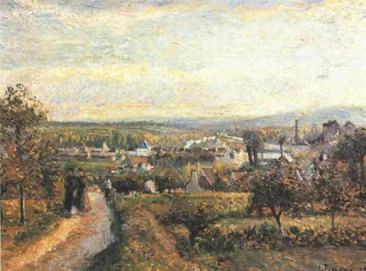 Udsigt over Saint Ouen L'Aumone - 1876