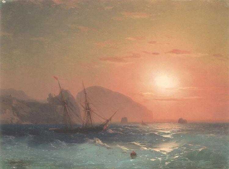 Vista Del Ayu Dag - Crimea - 1868