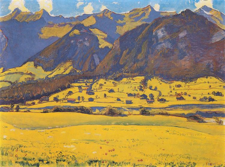 Vista des Chcomberg Horns aus Reichenbach - 1903