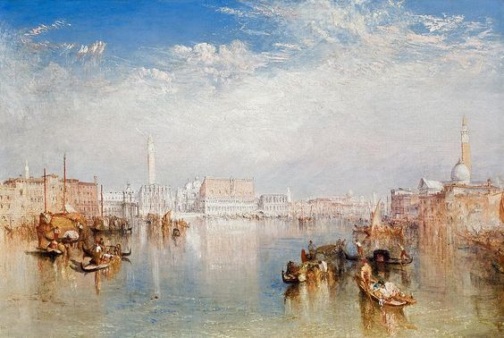 Venedigansicht. Der dukale Dogana -Palast und Teil von San Giorgio - 1841