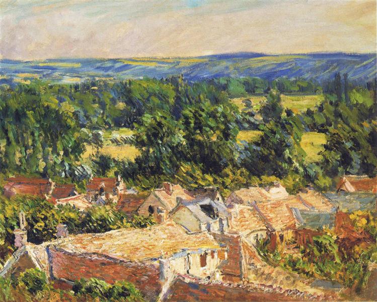 Vista da vila de Giverny - 1886