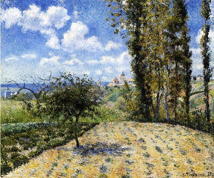 Vista verso la prigione di Pontoise - in primavera - 1881