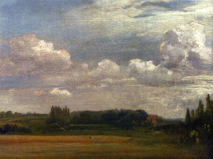 Vista verso la canonica da East Bergholt House - 1813