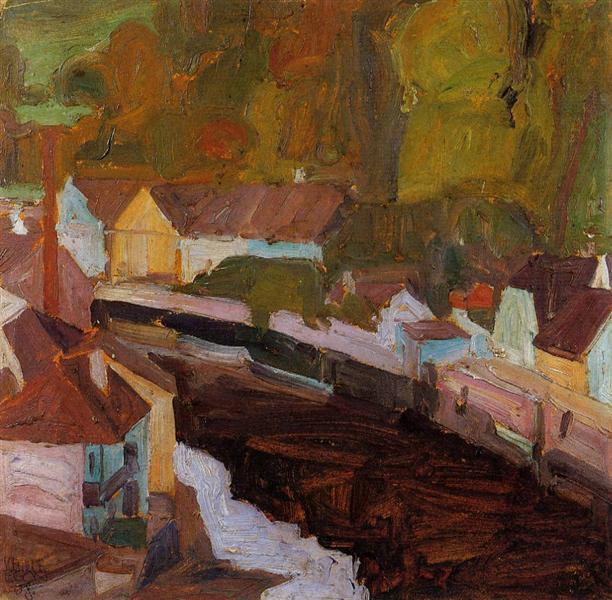 Ville par la rivière - 1908