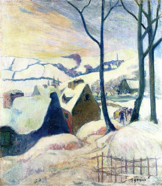 Pueblo En La Nieve - 1894