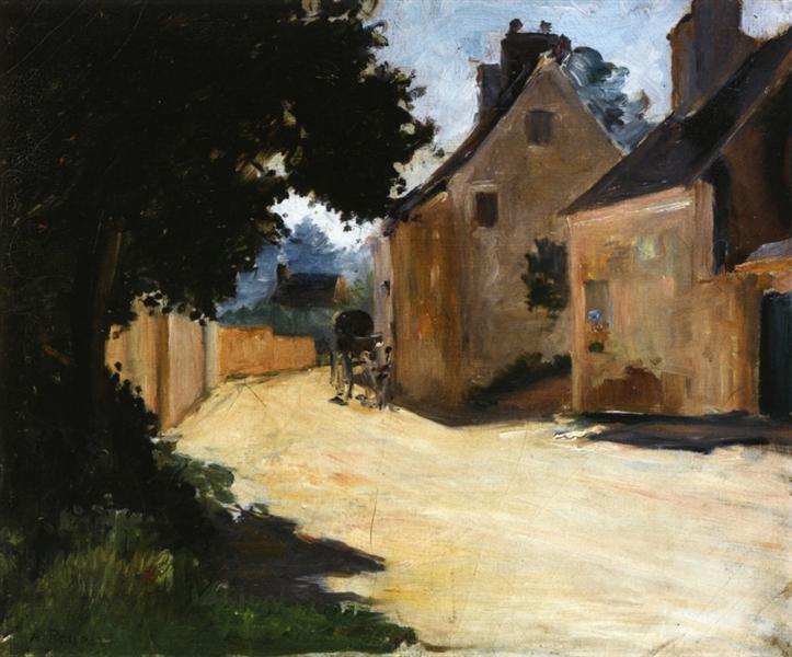 Street of the Village - Louveciennes - 1872 