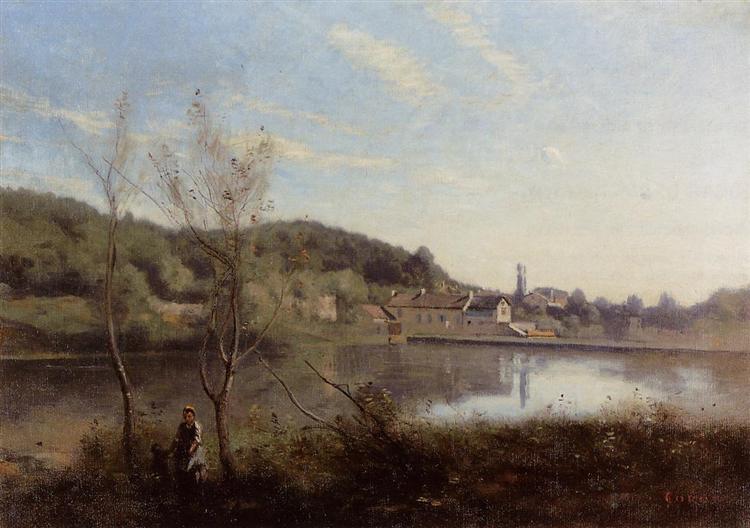 Ville D&#39;Avray - El Gran Estanque Y Las Villas - 1855