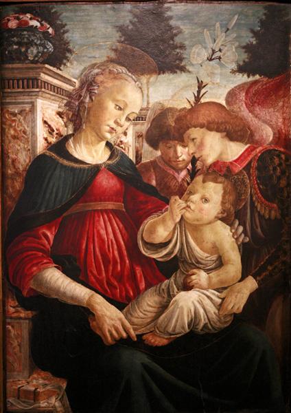 Vierge et enfant avec deux anges - 1469