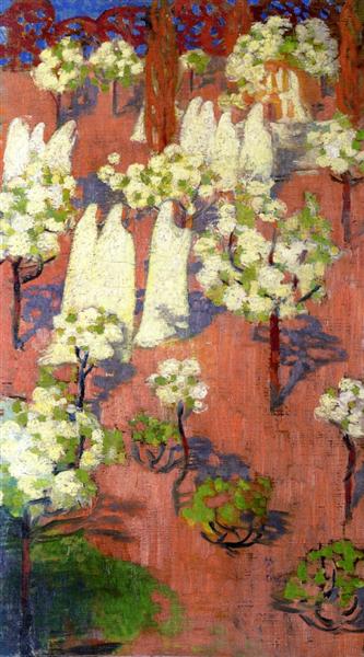 Virginal Spring (apple trees in flower) - 1894