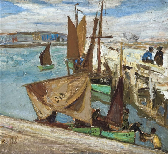 Vissershaven de ostende - 1913