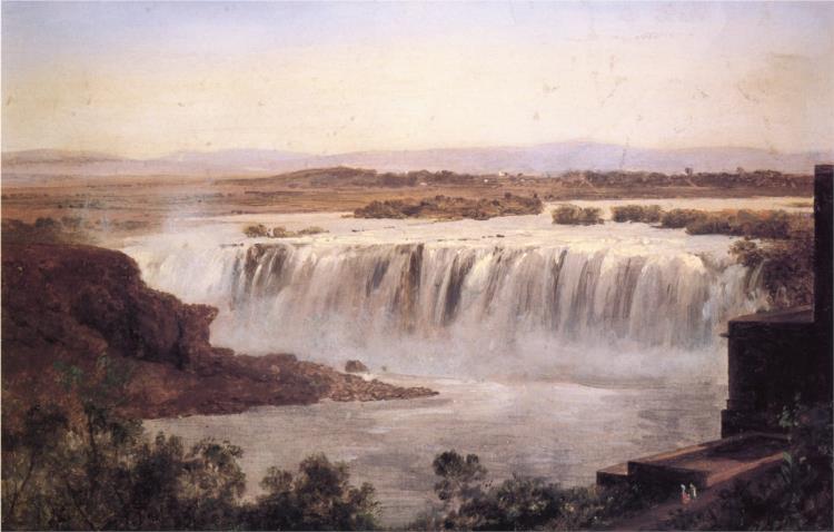 Blick auf Juanacatláns Wasserfall - 1898