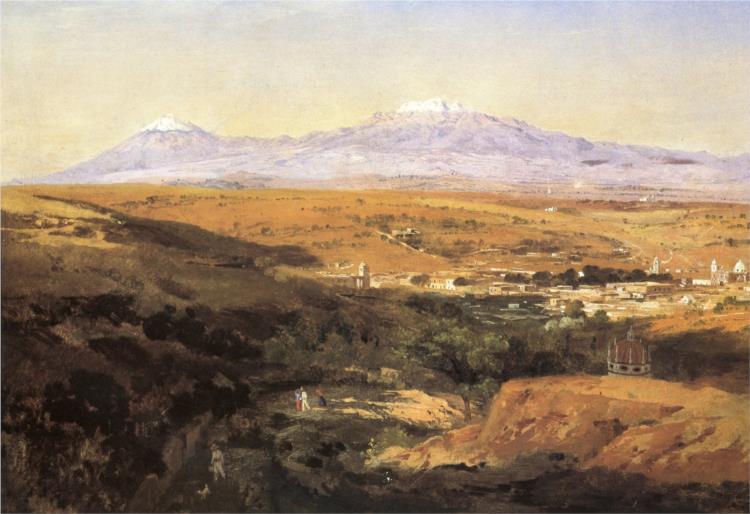 Vista De La Ciudad De Tlaxcala - 1874