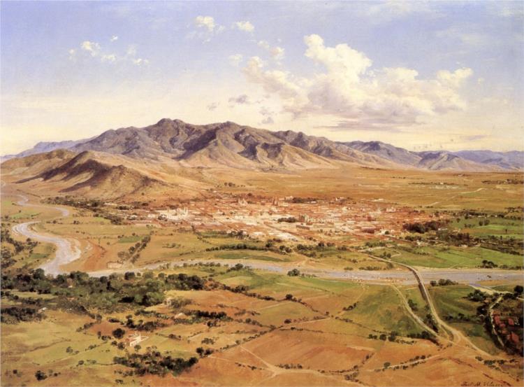 Vue de la ville et de Valle Grande de Oaxaca