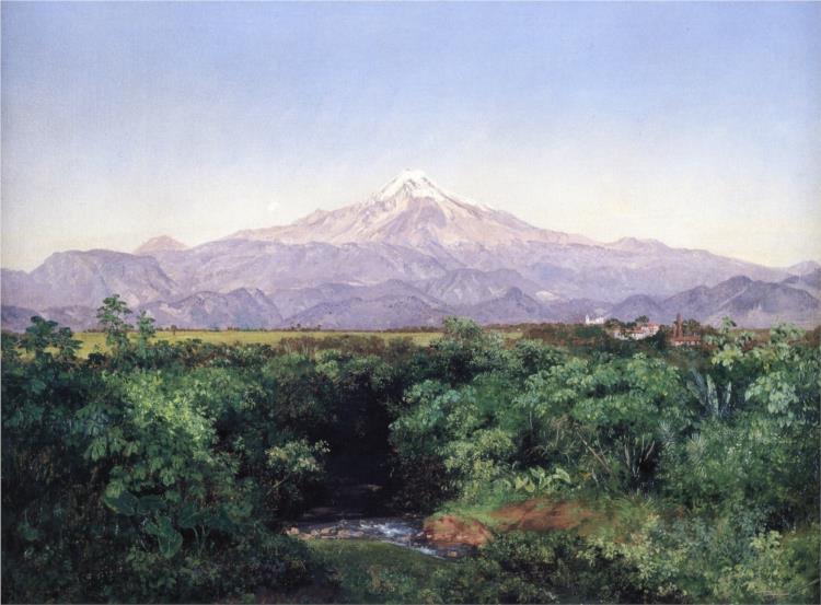 Orizaba volcano from the Hacienda de San Miguelito - 1891