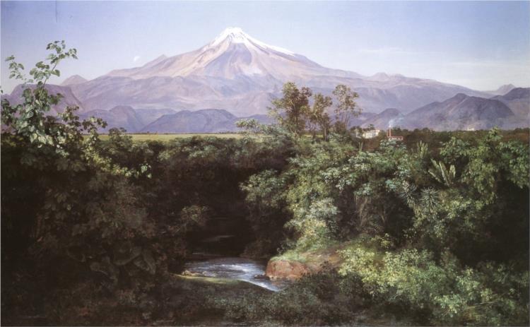 Volcan Orizaba de l'Hacienda de San Miguelito - 1892