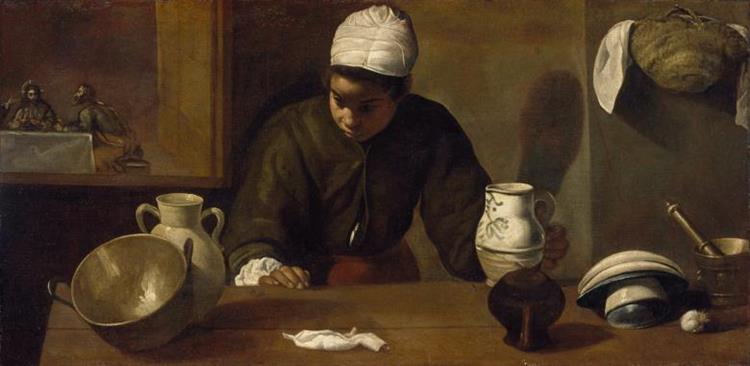 Kitchen Scene med middag på Emaus - 1618