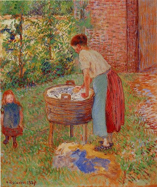 Washerwoman - Eragny - 1887