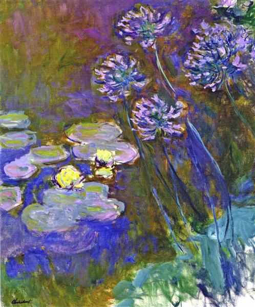 Nenúfares e Agapanthus - 1917