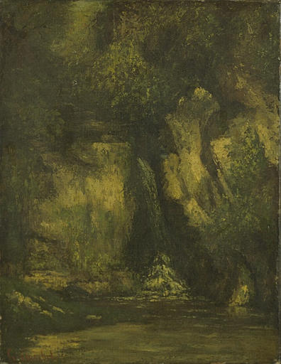 Cascade dans la forêt - 1863