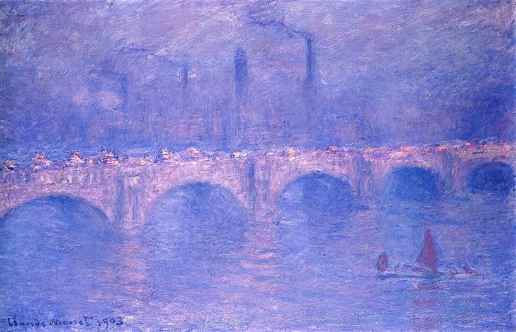 Puente De Waterloo - Sol Brumoso - 1903