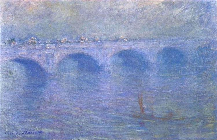 Bridge Waterloo dans le brouillard - 1901