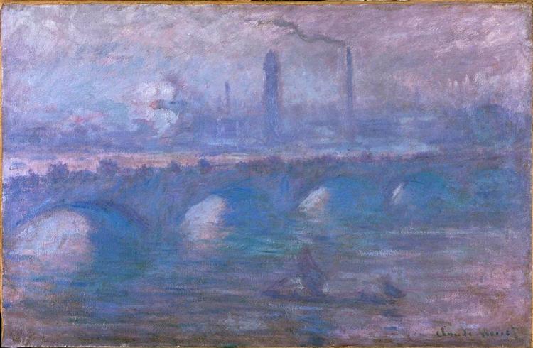 Puente De Waterloo - Mañana Brumosa - 1901