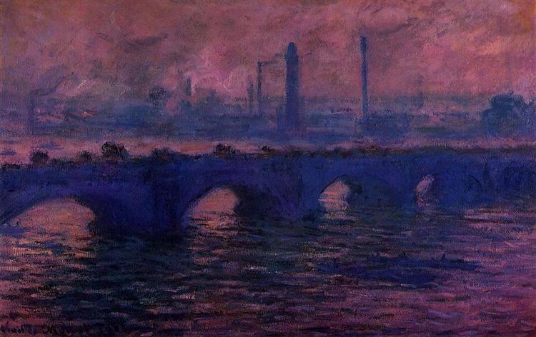 Bridge Waterloo - Temps nuageux - 1901