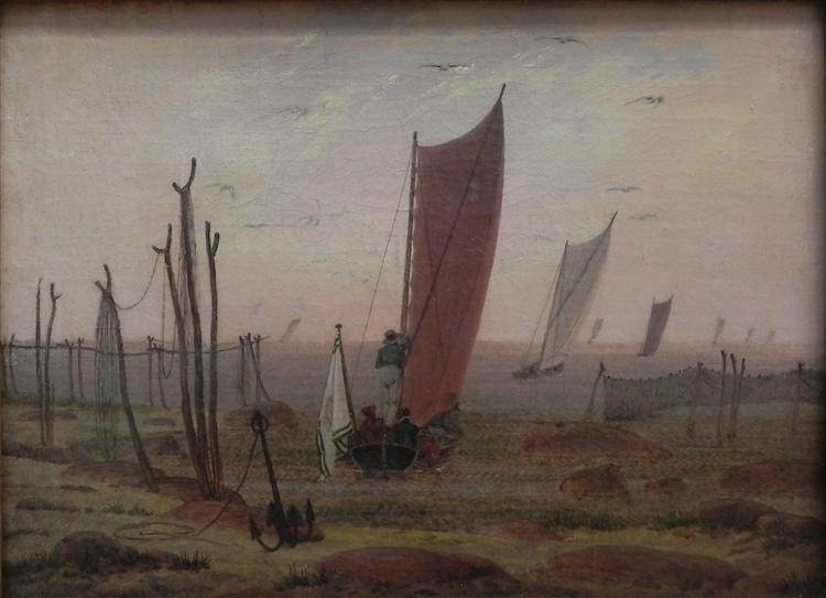 Barcos Que Zarpan Por La Mañana - 1817