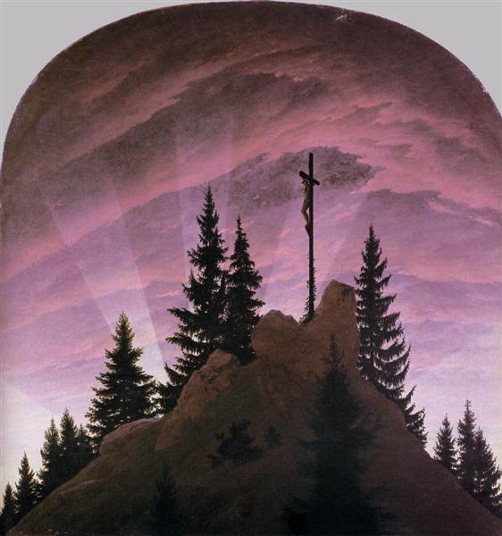 Cross in the Mountains (Altar Tettschen) - 1808