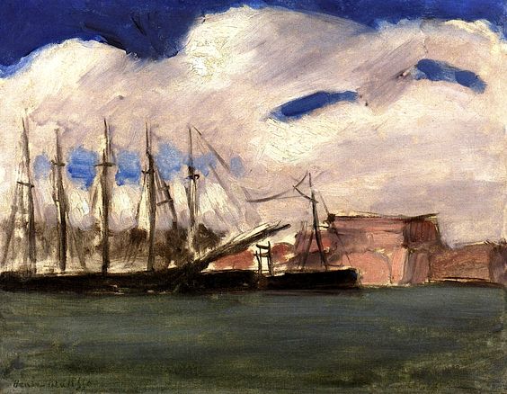 White Clouds the Old Port of Marseille 1917 