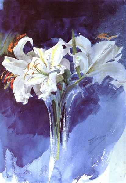 White lilies