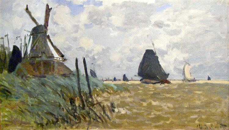 Molino De Viento Cerca De Zaandam - 1871