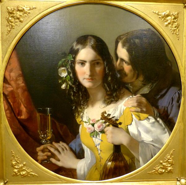 Le "tre cose migliori" - vino - donne e canzoni - 1838