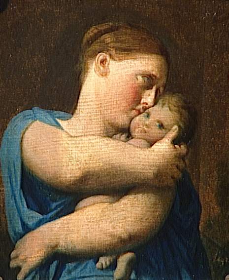 Femme et enfant. Étude pour le martyre de San Sinforiano