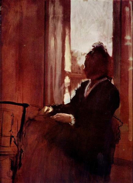 Frau in einem Fenster - 1872