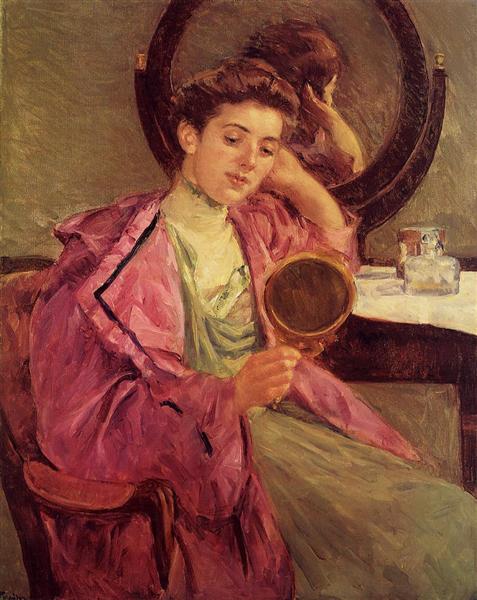 Woman in her bathroom - 1909