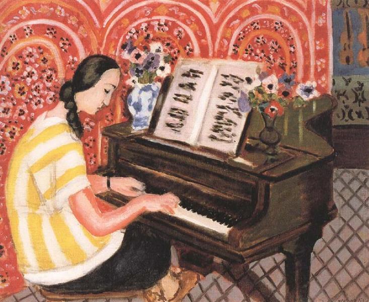 Mujer al Piano 1925