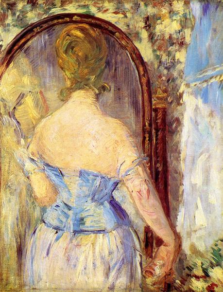 Woman in front of a mirror - 1877