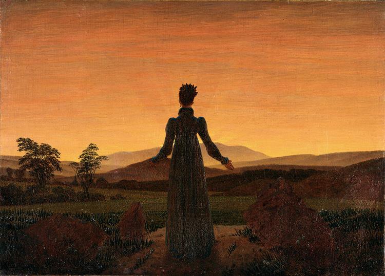 Mujer Ante El Sol Naciente - 1820