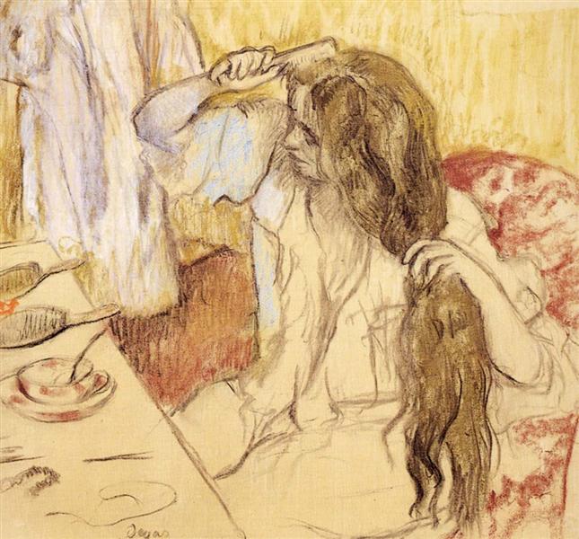 Mujer Cepillándose El Cabello - 1889