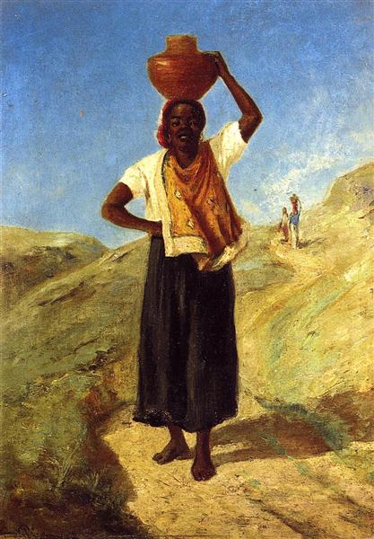 Woman Carrying a Jug on Her Head - 1855