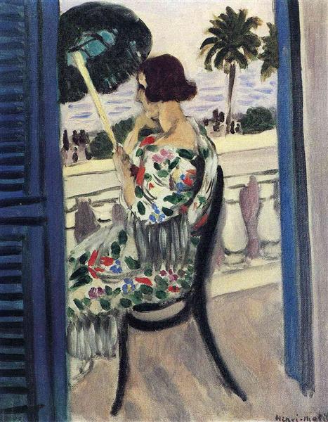 Woman with umbrella 1919 