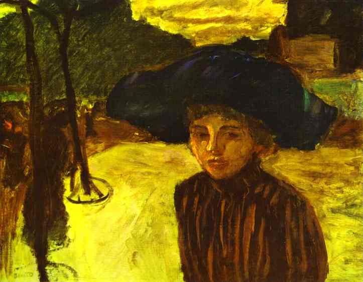 Femme avec chapeau bleu - 1908