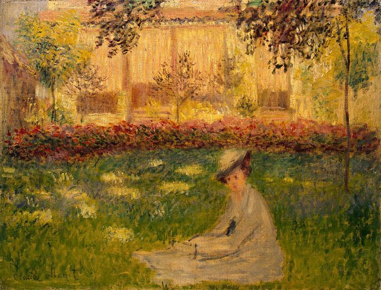 Mujer En Un Jardín - 1876