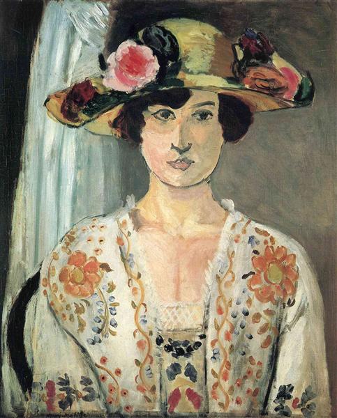 Femme avec chapeau 1920 