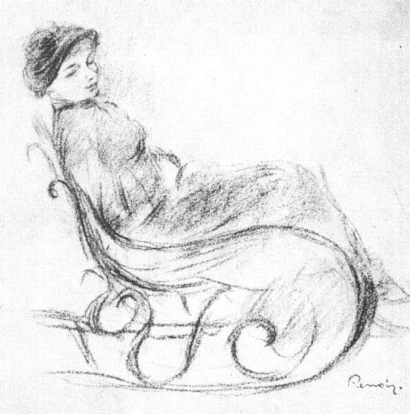 Woman in a rocking chair