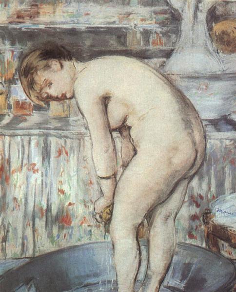 Donna in una vasca da bagno - 1878