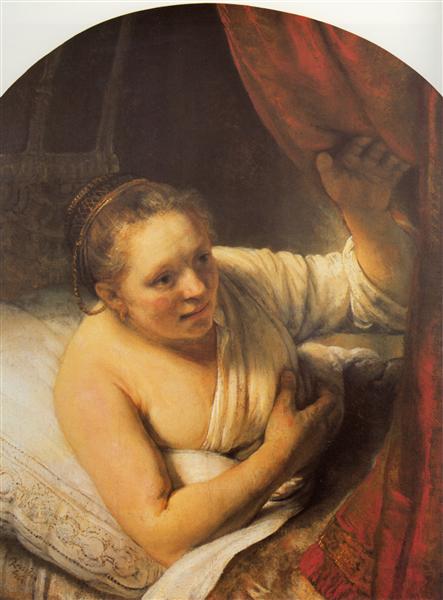 Woman in bed - 1645